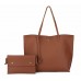 Women's Faux Leather Tote Shoulder Purses Bag for women, Big Capacity Tassel Handbag